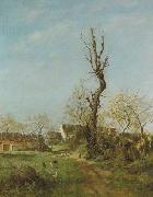 unknow artist, Cherry blossom in Uccle